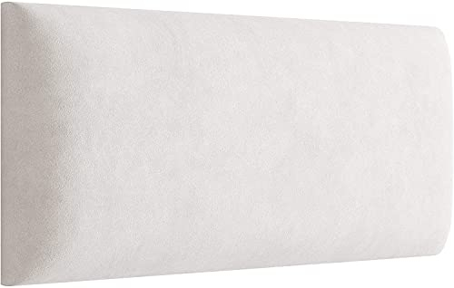 MartHome 3D Wandpaneele Gepolstert, Dekorationspaneele, Wandkissen - Wandverkleidung Wandpolster Wanddeko 3D Wandkissen Polsterpaneel - Einfache Installation (Creme 01, 60 x 30)