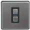 Lightwave LP21 Smart Dimmer, 1 Gang, Works with Alexa, Google Assistant, HomeKit, iOS & Android Compatible - Stainless Steel