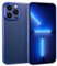 doupi UltraSlim Custodia per iPhone 13 PRO (6,1 Pollici), Satinato fine Piuma Facile Mat Semi Trasparente Cover, Blue