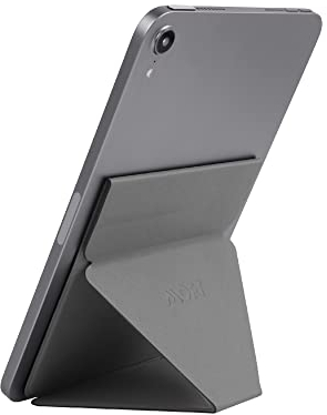 MOFT Snap Tablet Ständer, Einstellbarer Faltbarer Tragbarer iPad-Ständer für den Schreibtisch, kompatibel mit iPad Mini 1 2 3 4 5 6 und 7,9-9,7 Tablets, kompatibel mit Magic Keyboard, Grau