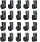 Treki Lot de 50Pcs Crochet J, Crochets Noir Nylon Arrimage en Plastique Durable Crochets en Forme De J Replacement pour Kayak Canoës Bateaux Yacht Bungee