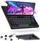 Kwumsy K3 Mechanical Gaming Keyboard with Touch Screen, 13 Inch Portable Multifunctional Gaming Keyboard, 83 Keys RGB LED Backlight, Compact N-Key, Plug and Play for Windows (UK Layout QWERTY)