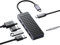 Yottamaster USB C Hub, 6-in-1 USB C Adapter, 100W Power Delivery USB3.0 Typ C Dock, Kompatibel mit Windows/Mac OS/Android unterstützt 4K@30Hz HDMI/3.5mm Audio/USB-A3.0×3