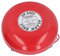 BuyWeek Feuerglocke, 6 Zoll 95 dB 220V Feueralarmglocke Aluminium Sicherheitsglocke Elektrische Glocke Lagerpause Alarmglocke für Zuhause, Hotel, Boot Rot