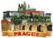 Prag Tschechische Republik Kühlschrank Magnet Reise Souvenir 3D Kühlschrank Dekoration Magnetaufkleber Handbemalt Bastelkollektion