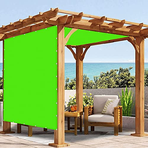 Toldo Parasol Lona Protector Solar Sombra 1.8 x 2 m Toldo Rectangular para Balcón Toldo para Piscina Rectangular Protección Rayos UV para Exterior, Jardín, Verde Tierno