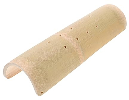 Homoyoyo Nackenpolster Bambuskissen Japanisches Zubehör Schlafkissen Keilkissen Kissen Gegen Nackenschmerzen Komfortkissen Japanisches Holzkissen Wohnaccessoire Glattes Lendenkissen