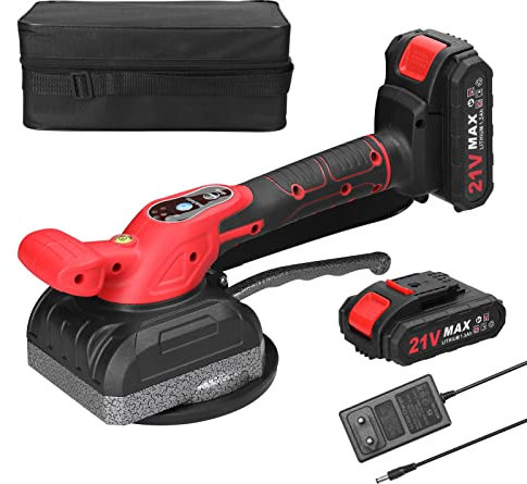 XiaoXIN Piastrellatrice per piastrelle da 21 V Elevata capacità di carico Piastrelle per pavimenti da parete Posa di utensili vibranti Strumenti di utilità per la decorazione della casa con ventosa al