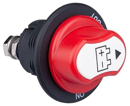 Battery Isolator Selector Disconnect Kill Switch DC 12V 24V 32V Master Power Cut/Shut On-Off-Out Switch Max 32V 100A Cont 150A INT Waterproof for Car Boat Marine Truck Yacht RV ATV Vehicles