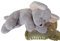 CHINOCO Kuscheltier Maus super weiche liegende schlafende Plüschmaus Stofftier zum Kuscheln, Spielen verschenken Grau/ L20cm