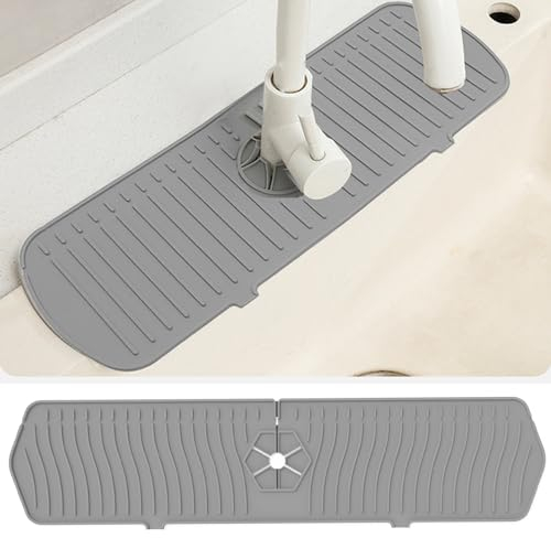 Lavello da cucina, paraspruzzi per rubinetto, protezione dagli schizzi, tappetino in silicone, manico per rubinetto, vassoio antigoccia, paraspruzzi per la cucina, il bagno, il piano di lavoro