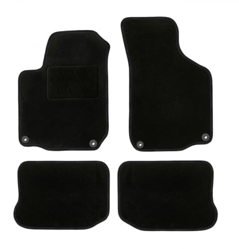 DBS - Autoteppich - passgenau für Golf 4 (1998 bis 2003) - rutschfeste Fußmatten für Automotive - Teppich Galaxy - 4-teilig