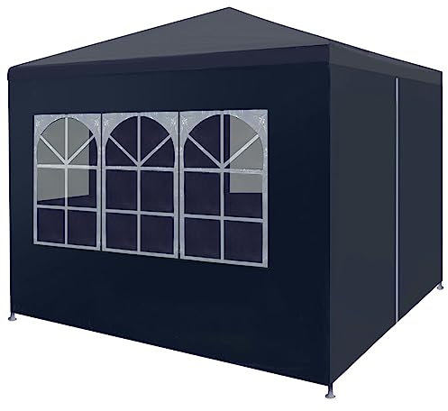 Partyzelt, CIADAZ Festzelt, Pavillion, Bierzelt, Garten Party Zelt, Gartenzelt, Grillpavillon, 3x3 m Blau