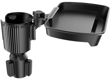 Fiorky Auto-Getränkehalter, verstellbare Auto-Getränkehalterung, Expander, erweiterbare Basis, Auto-Essenstablett, Kaffee-Burger-Regal, Auto-Innenzubehör