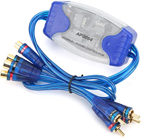 Ground Loop Noise Isolator for Car Audio 4 Channel Gold PlatedIsolator Car Noise Filter