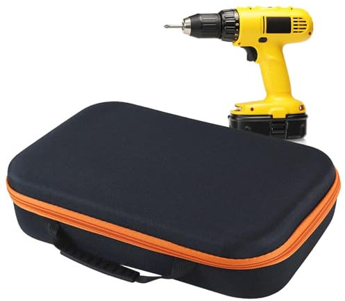 Tool Bag Ox Cloth, Zipper Closure Carrying Work Pouch, Tool Bag Ox Cloth Empty Storage Drill Organizer, Wear Resistant Power Tool Storage Case, Reusable Outdoor Protective Case