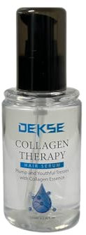 Dekse Collagen Therapy Hair Serum 100ml I Haarserum I Anti-Frizz Behandlung von trockenem, sprödem & strapaziertem Haar I Haarkur gegen Spliss & Haarbruch I Treatment für Glanz & Geschmeidigkeit