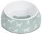 YöL 500ml Dog Print Food Drink Bowl Pet Puppy Anti Skid Base Melamine Plastic Sage Green