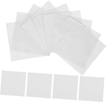 PHENOFICE 100piezas Paño De Limpieza De Joyas Microfibra Para Pulir Joyas Gafas y Pantallas