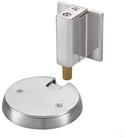 Adjustable Door Stop to Keep Doors Closed in Strong Winds Built from Rust Resistant Material (silver)