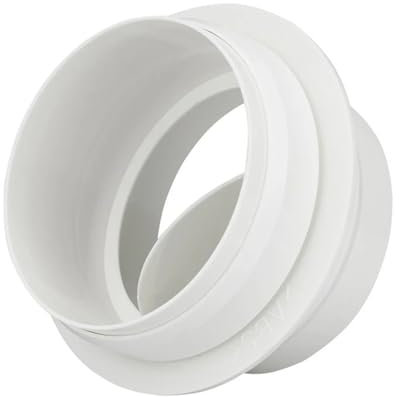 OZXLH 1 PCS Conduit Circulaire Choke Retour d'air Déflecteur Conduit de Ventilation Plafond Suspendu unidirectionnel Toilette Murale Hotte de cuisinière et clapet Anti-Retour de Conduit(120mm)