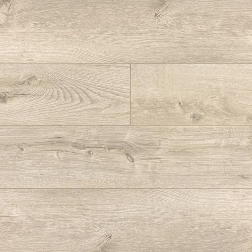 Marin D3788 Atlantic Oak Brown Wood Effect Click Laminate Flooring-Plank (10mm),For All Rooms & Commercial Use, Suitable for Underfloor Heating-Covers 1.53sqm(Single Pack Contains 7 Planks)