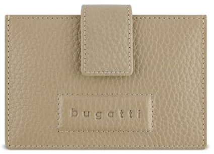 bugatti ELSA Kartenetui aus Rindsleder, Kartenhalter zum Auffächern in Sand