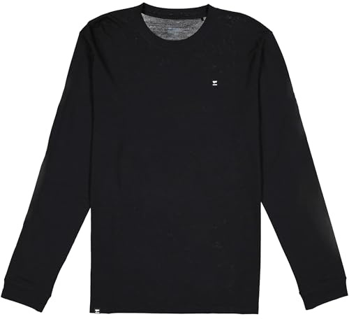 Mons Royale Herren Icon Merino Air-Con Longsleeve, Black, S
