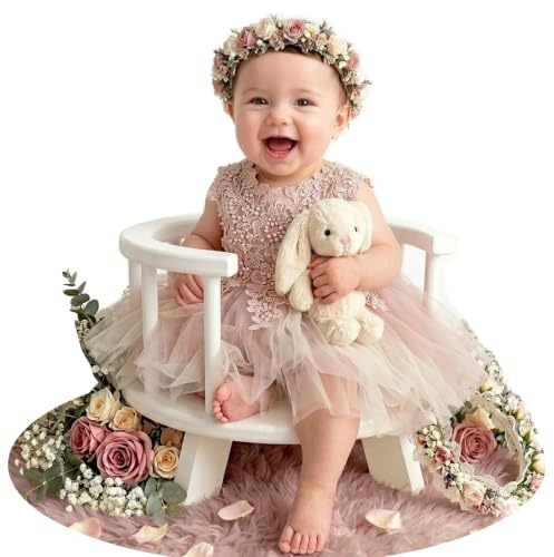 Photography Props Wooden Stool Set Photo Studio Accessories White