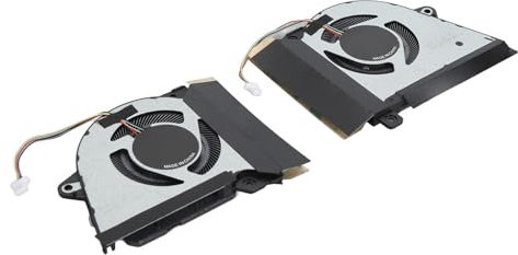 4 Pin Ventola di Computer di Sostituzione, Raffreddamento Efficiente per la Serie Rog Zephyrus G14 GA401, Materiale in Lega Alluminio Duratura per Laptop Gioco (CPU e GPU)