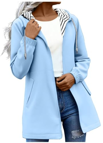 KODMNSW Regenjacke Damen Wasserdichte Softshelljacke Wanderjacke Große Größen Windbreaker Outdoorjacke Fahrradjacke mit Futter Kapuze Funktionsjacke Leichte Jacke übergangsjacke Sportjacke S-5XL