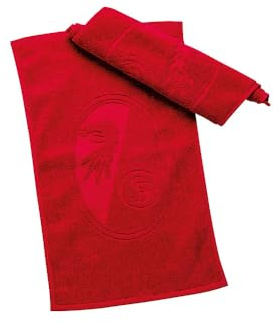 SC Freiburg Gästehandtuch 2er Set – Offizielles Fan Handtuch, 100% Baumwolle GOTS Zertifiziert, weich & saugfähig, Sport Handtücher 50x100 cm, Bundesliga Fanartikel Badezimmer & Fitness