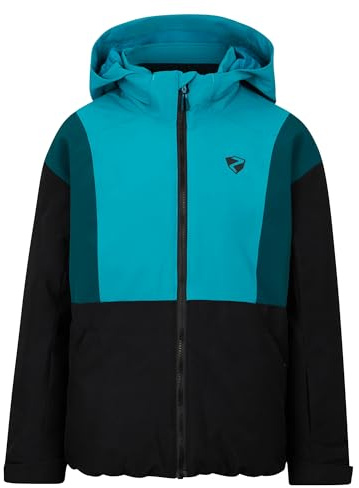 Ziener Kinder ABBE-Z Ski-Jacke/Winterjacke | warm, atmungsaktiv, wasserdicht, black, 164