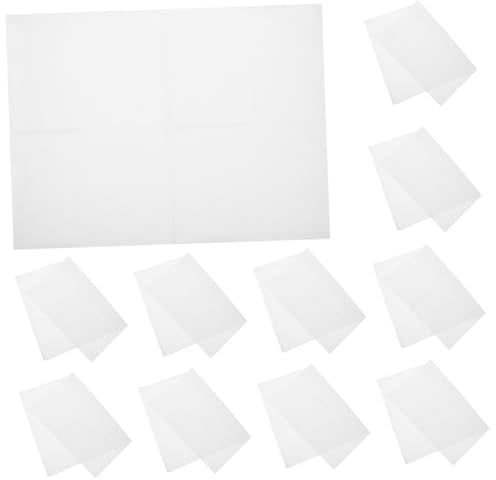 SOLUSTRE 20 Pcs Disposable Composite Film Tattoo Tray Table Mats Nail Desk Towels for Manicure and Tattooing Sanitary Table Covers White