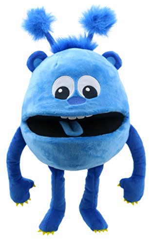 The Puppet Company PC004401 Monster Handpuppe, Blau