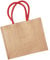 Westford Mill Klassische Jute-Käufer – Damen Totalisator-Tasche – natürlich/leuchtend rot, Natürlich/Hellrot, Taglia unica