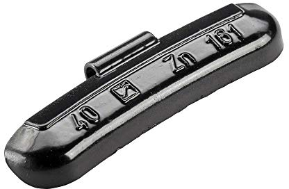 Hofmann Power Weight 50x Auswuchtgewichte Stahlfelgen schwarz 40g | Wuchtgewichte schwarz | PKW Ausgleichsgewicht Schlaggewicht Stahlfelgen