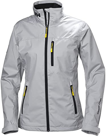 Helly-Hansen Veste de voile imperméable et coupe-vent pour femme Crew 853 Gris brouillard Taille S
