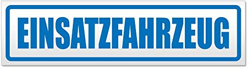 Kiwistar Einsatzfahrzeug Magnetschild Schild magnetisch - 60cm Blau - Magnetfolie für Auto PKW Kfz