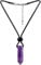 mookaitedecor Natural Amethyst Necklace for Women Men, Amethyst Crystal Point Necklace Purple Healing Crystal Necklace Hexagonal Pendant Necklace Semi Precious Stone Necklace Amethyst Jewellery Gift