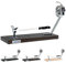 Buarfe Jamonero Jabugo Madera de Haya 53cm Cabezal Giratorio con Cuchillo Jamonero (Tabaco)