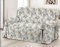 Homelife Sofabezug Beige & Couch Überzug | weicher Sessel & Sofa Überzug & Sofaüberwurf Decke Blumenmuster | Sofa Überwurf aus angenehmer Baumwolle | schöne Sofa Cover Abdeckung