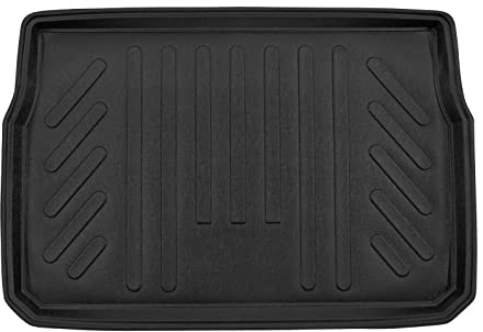 SCOUTT | Bandeja para maletero compatible con 208 2012-2019, con borde alto, alfombrilla protectora para maletero, estriada, enrollable