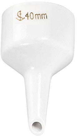 sourcing map Buchner Embudo 40mm Porcelana Cerámica Filtración Buchner Filtro para Laboratorio