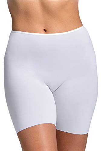 Miss Mary of Sweden Cool Sensation Long Leg Knickers for Women — Anti-Chafing Cooling Shorts, Seamless Chub Rub Shorts to Wear Under Dresses, Plus Size, Soft Breathable Fabric White