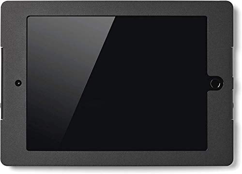 Tabdoq Wandhalterung kompatibel mit iPad 10,2 Zoll (2019-2021) sowie Ipad 10,5 Zoll, mit Zugriff auf die Hometaste und Frontkamera, schwarz
