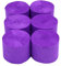 ANCLLO 6 rollos de papel crepé de 4,5 cm x 25 m, serpentinas para colgar decoraciones para fiestas de cumpleaños, bodas y festivales (Morado)