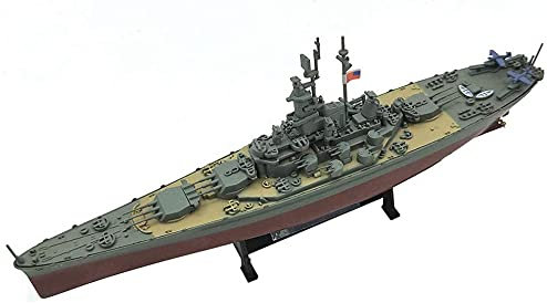 CMO Maquette de Porte-Avions, Cuirassé de Classe Dakota du Sud USN Echelle 1/1000, Jouets et Cadeaux pour Adultes, 8,1 X 1,2 Pouces
