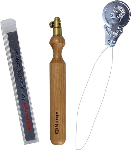 Nurge Sticknadel-Set, 3 kleine Stichgarngrößen und Einfädler