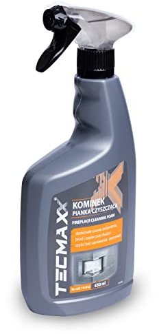 TECMAXX Kaminscheibenreiniger 650ml - Backofenreiniger Extra Stark - Reinigungsschaum für Kamin Glass - Reinigungsmittel Kaminofen Backofen - Glasreiniger für Backofen